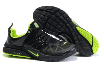 (image for) Nike Air Presto Running Shoes black/lawngreen