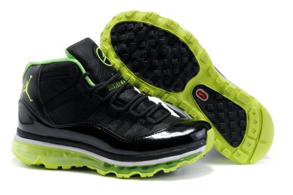 (image for) Jordan 11 Air Max Fusion Women black/white/lawngreen