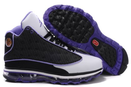 (image for) Womens Jordan 13 Air Max 2009 black/white/blueviolet