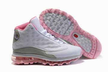 (image for) Womens Jordan 13 Air Max 2009 white/gray/pink