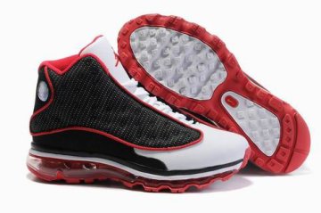 (image for) Womens Jordan 13 Air Max 2009 black/white/red