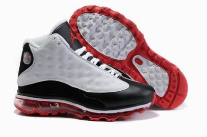 (image for) Womens Jordan 13 Air Max 2009 black/white/red II