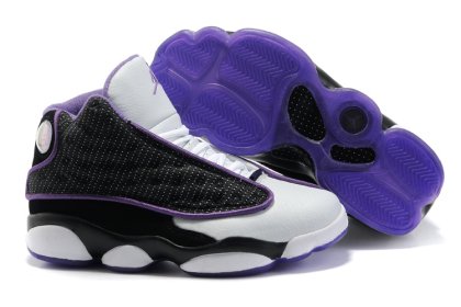 (image for) Air Jordan 13 Women black/white/blueviolet
