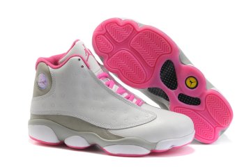 (image for) Air Jordan 13 Women white/gray/deeppink