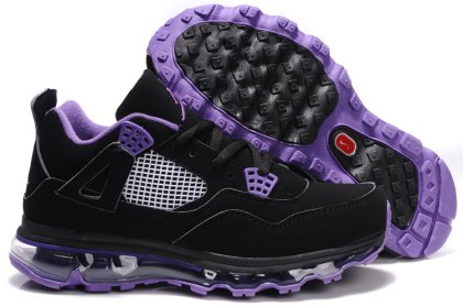 (image for) Jordan 4 Air Max Womens white/black/darkviolet
