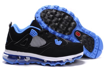 (image for) Jordan 4 Air Max Womens white/black/blue