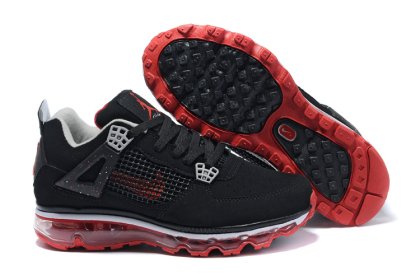 (image for) Jordan 4 Air Max Womens gray/black/red