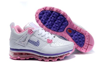 (image for) Jordan 4 Air Max Womens white/deeppink/darkviolet