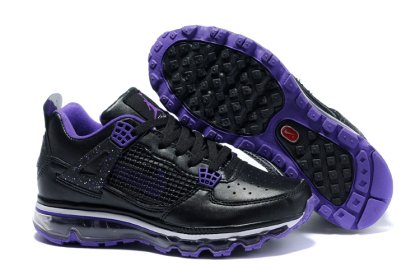 (image for) Jordan 4 Air Max Womens white/black/blueviolet