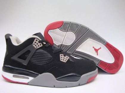 (image for) Jordan 4 Shoes black/white/red