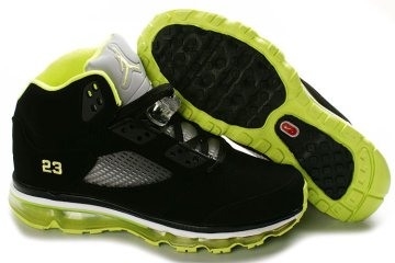 (image for) Jordan 5 Air Max Womens black/white/yellowgreen