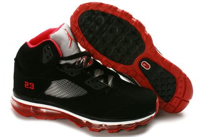 (image for) Jordan 5 Air Max Womens black/white/red II