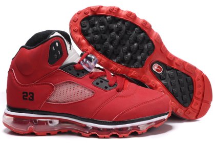 (image for) Jordan 5 Air Max Womens black/white/red III