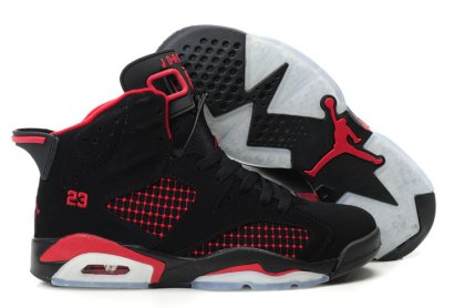 (image for) Air Jordan Retro 6 Womens black/white/red