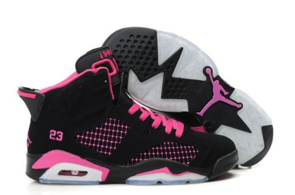 (image for) Air Jordan Retro 6 Womens black/white/deeppink