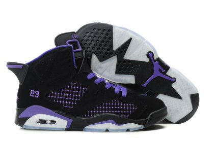 (image for) Air Jordan Retro 6 Womens black/white/lightslateblue
