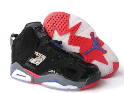 (image for) Air Jordan Retro 6 Womens black/red/blue
