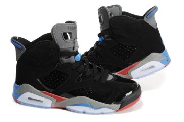 (image for) Air Jordan Retro 6 Womens black/gray/blue