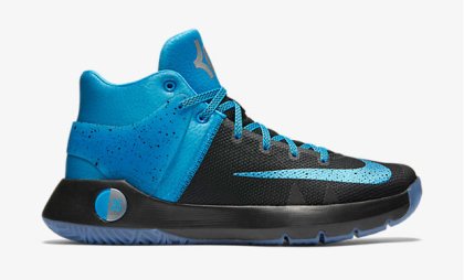 (image for) KD Trey 5 IV Premium Black/Metallic Silver/Blue Glow