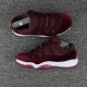 (image for) 2017 New Air Jordan 11 Low Velvet Heiress Night Maroon For Sal