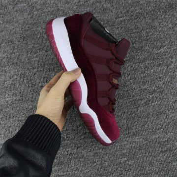 (image for) 2017 New Air Jordan 11 Low Velvet Heiress Night Maroon For Sal