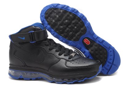 (image for) Nike Air Force 1 Mid Shoes black/blue