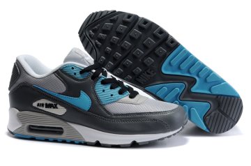 (image for) Womens Air Max 90 black/white/deepskyblue