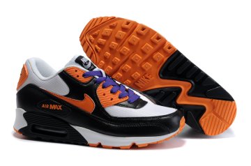 (image for) Womens Air Max 90 black/white/orangered