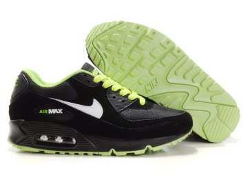 (image for) Womens Air Max 90 black/white/yellowgreen