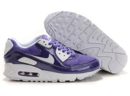 (image for) Womens Air Max 90 white/blueviolet