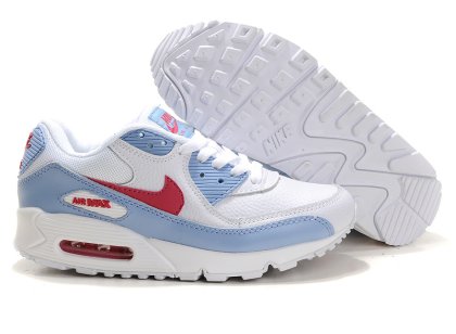 (image for) Womens Air Max 90 white/red/dodgerblue