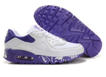 (image for) Womens Air Max 90 white/blueviolet