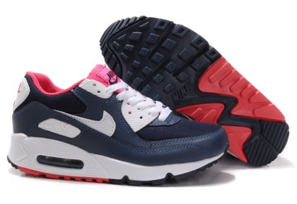 (image for) Womens Air Max 90 white/Navy/red