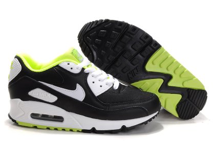 (image for) Womens Air Max 90 black/white/lawngreen II