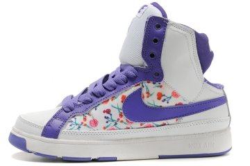 (image for) Nike Air Troupe Mid Shoes white/blueviolet/camo