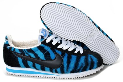 (image for) Nike Classic Cortez Shoes black/dodgerblue