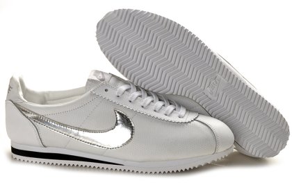 (image for) Nike Classic Cortez Shoes black/white/silvery white