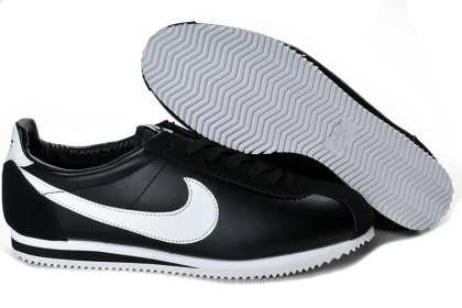 (image for) Nike Classic Cortez Shoes black/white II