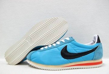 (image for) Nike Classic Cortez Shoes black/white/red/deepskyblue
