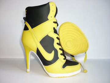 (image for) Nike Dunk High Heels black/yellow