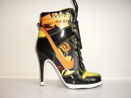 (image for) Nike Dunk High Heels black/yellow/darkorange