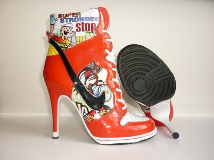 (image for) Nike Dunk High Heels black/red/camo