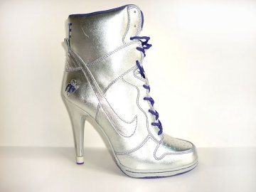 (image for) Nike Dunk High Heels silvery white/blueviolet