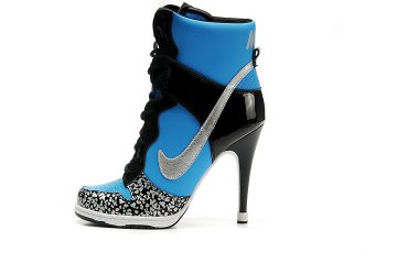 (image for) Nike Dunk High Heels black/white/dodgerblue