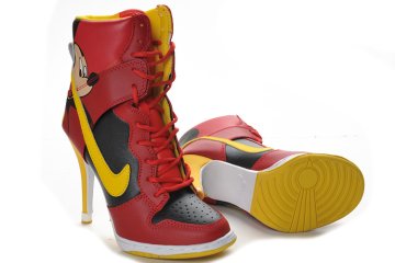 (image for) Nike Dunk High Heels black/red/gold