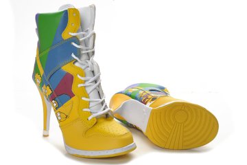 (image for) Nike Dunk High Heels white/gold/dodgerblue