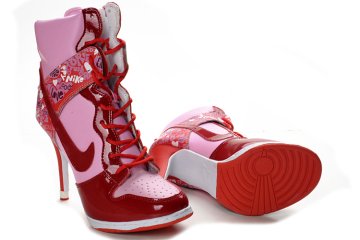 (image for) Nike Dunk High Heels white/red/pink