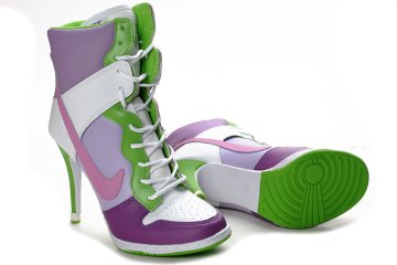(image for) Nike Dunk High Heels white/green/lightslateblue