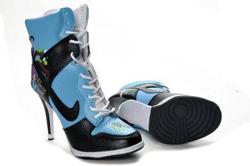 (image for) Nike Dunk High Heels black/dodgerblue/camo