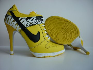 (image for) Nike Dunk SB Low Women's Heels black/white/yellowgreen
